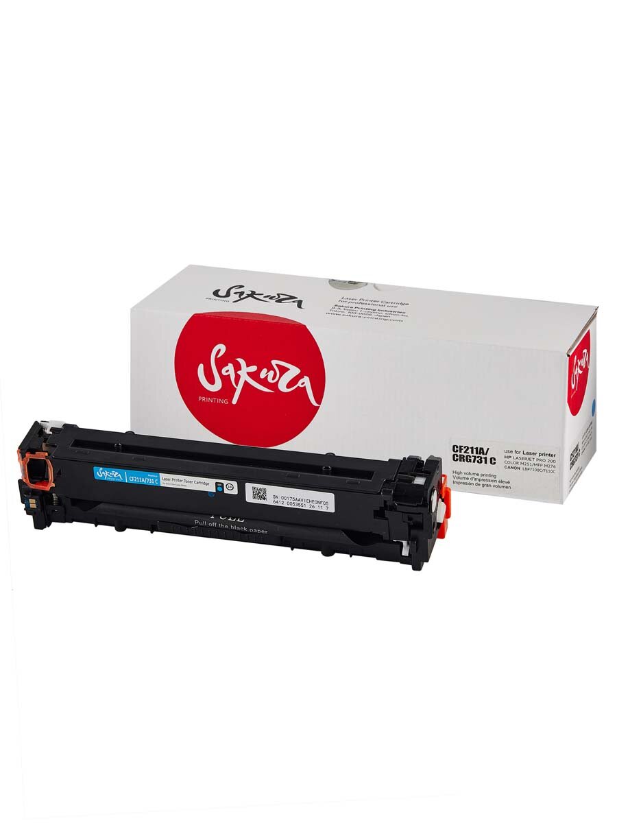 Картридж CF211A/731C для HP LaserJet M276nw, M276n, M251, M251nw, M276 Sakura голубой