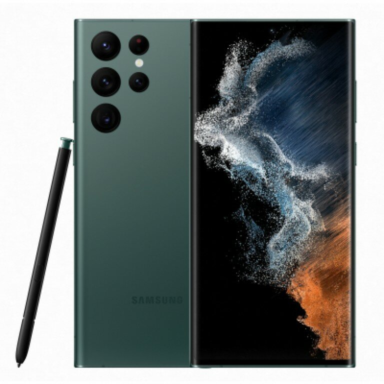 Смартфон Samsung Galaxy S22 Ultra (SM-S908B) 12/512 ГБ Зеленый