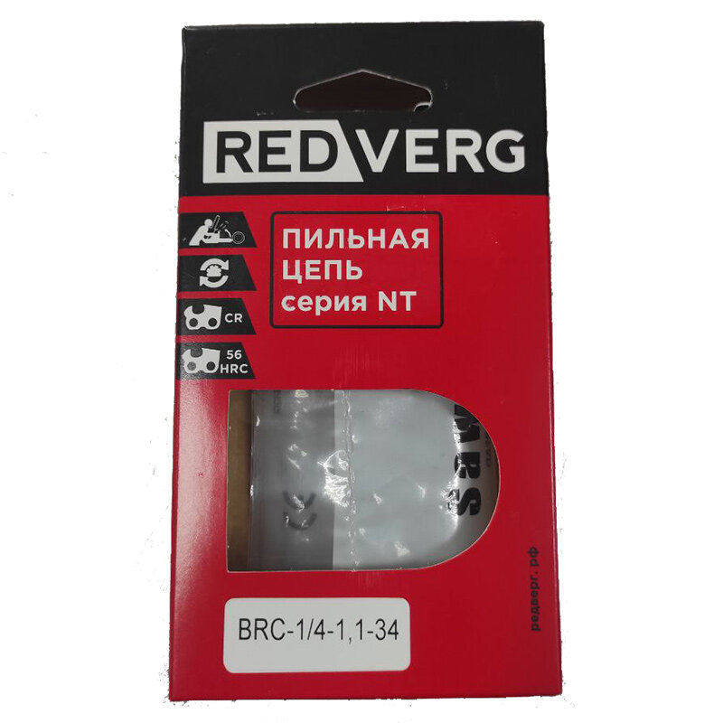 фото Цепь RedVerg 34зв, 1/4, 1,1 мм