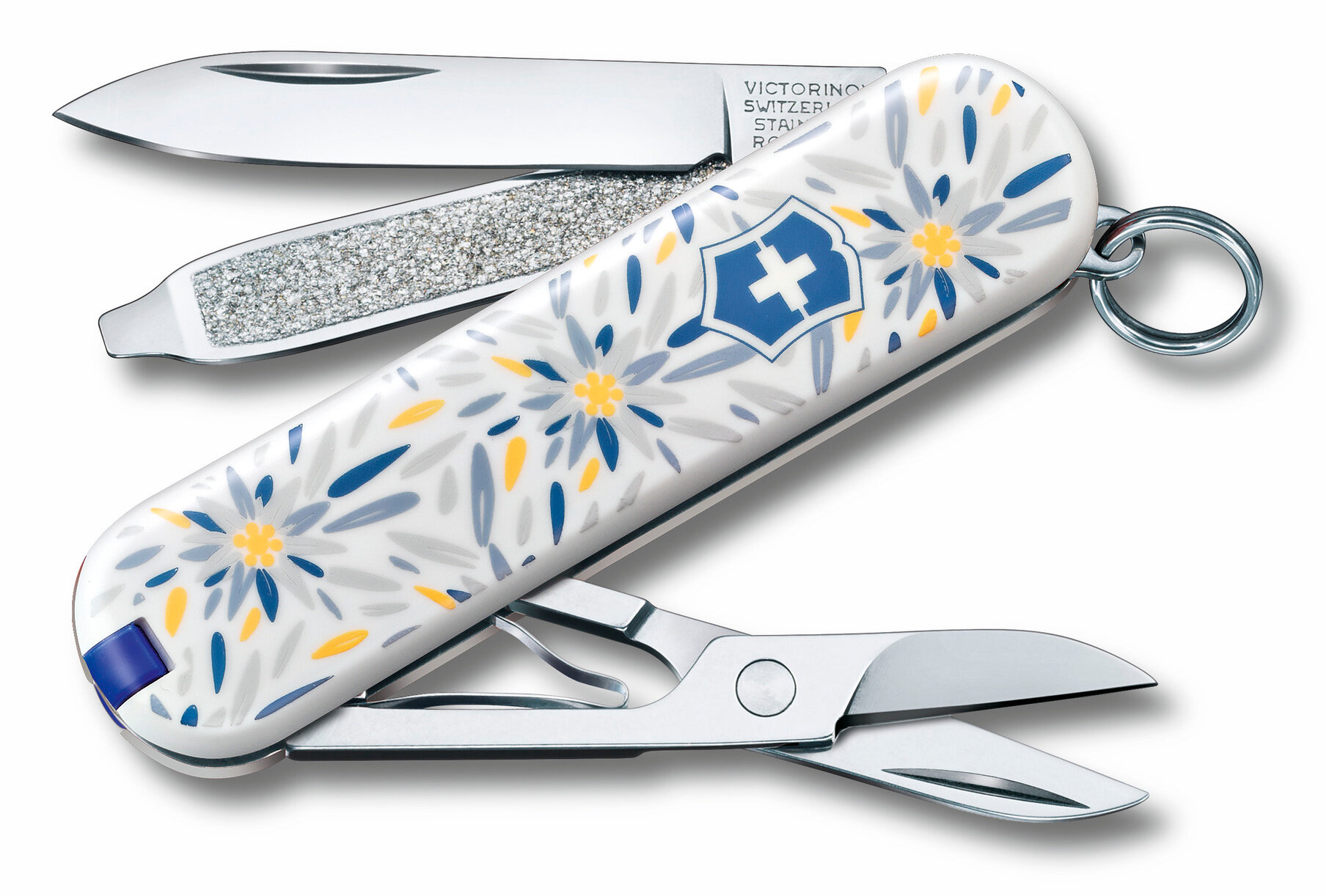 Нож перочинный Victorinox Classic LE2021 Alpine Edelweiss (0.6223.L2109) 58мм 7функций карт.коробка