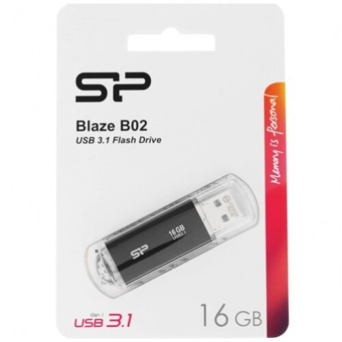 USB флешка SILICON POWER 16Gb Blaze B02 USB 3.2 Gen 1 (USB 3.0)