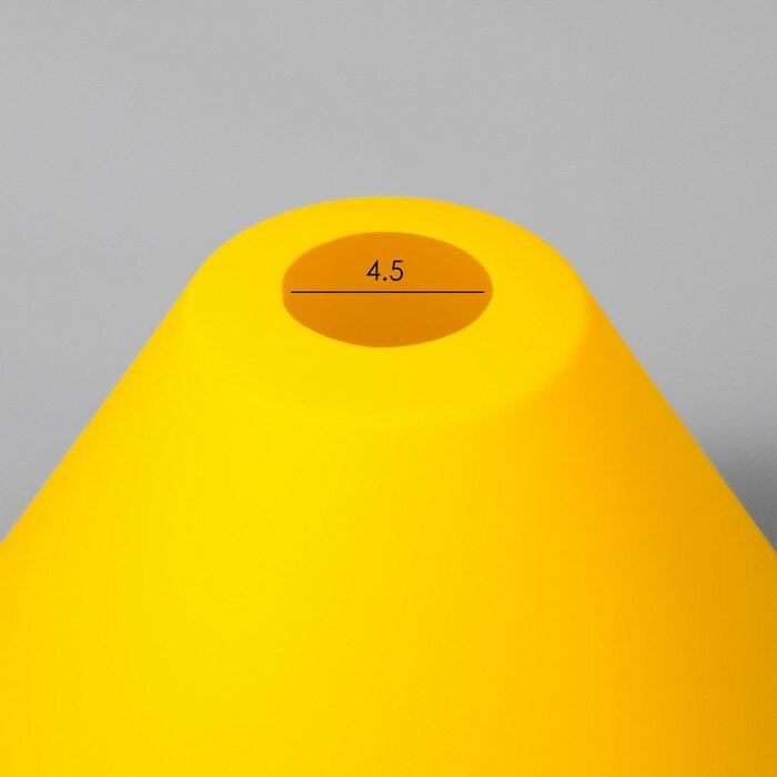 Плафон "Конус" Е27 желтый 25х25х15см - фотография № 2