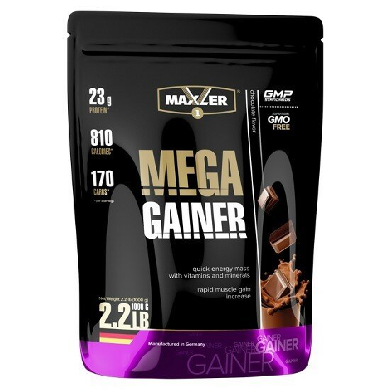 Maxler Mega Gainer, 1000 г (Клубника)