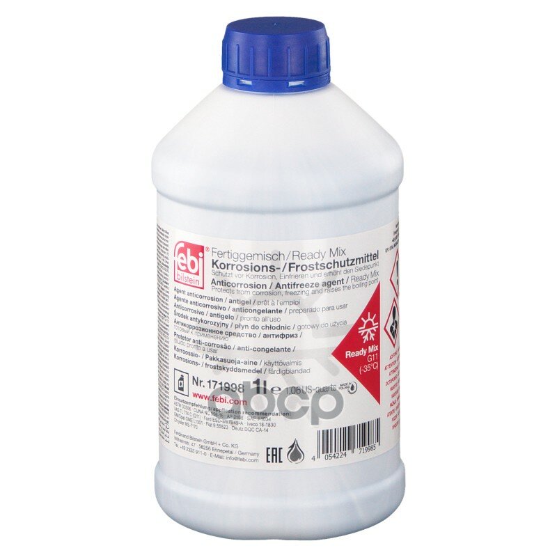 171998f_антифриз! -35 Readymix G11 Готовый Синий, 1л Febi арт. 171998