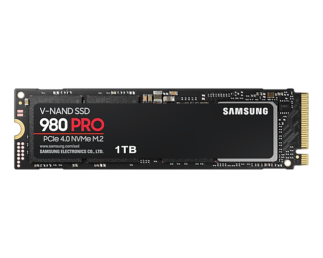 1 ТБ Внутренний твердотельный SSD накопитель Samsung 980 Pro NVMe M.2 PCI-E (MZ-V8P1T0BW)