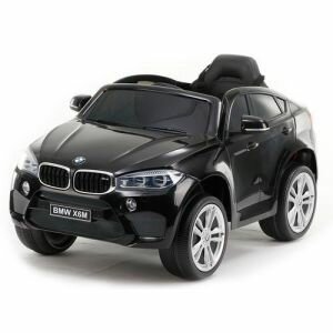 Детский электромобиль RiverToys BMW X6M (JJ2199) черный глянец