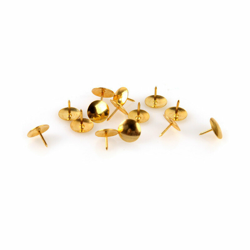 Кнопки канцелярские Attache металлические золотистые 100 штук в упаковке, 867781