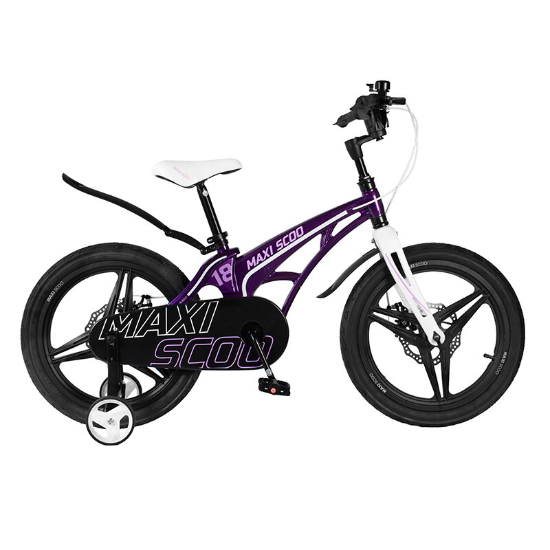 Детский велосипед Maxiscoo Cosmic 18 Делюкс, год 2022, цвет Фиолетовый