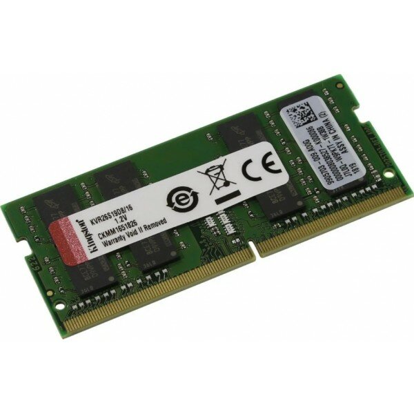 Модуль памяти Kingston SO-DIMM DDR4 16GB KVR26S19D8/16 (PC4-21300, 2666MHz, CL17)