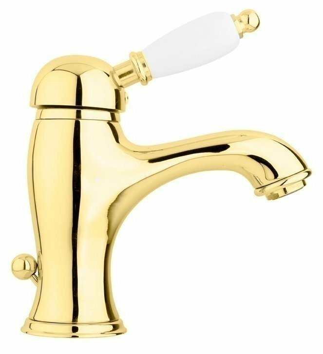 Смеситель для раковины Cezares ELITE-LSM1-03/24-Bi золото 24 карат