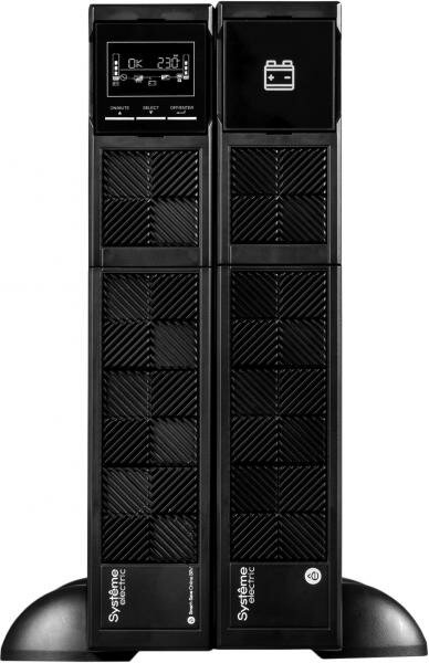 Источник бесперебойного питания Systeme Electriс Smart-Save Online SRV, 3000VA/2700W, On-Line, Extended-run, Rack 2U(Tower convertible), LCD, Out: 6xC13, 1xC19, SNMP Intelligent Slot, USB, RS-232 (SRV Systeme Electric - фото №6