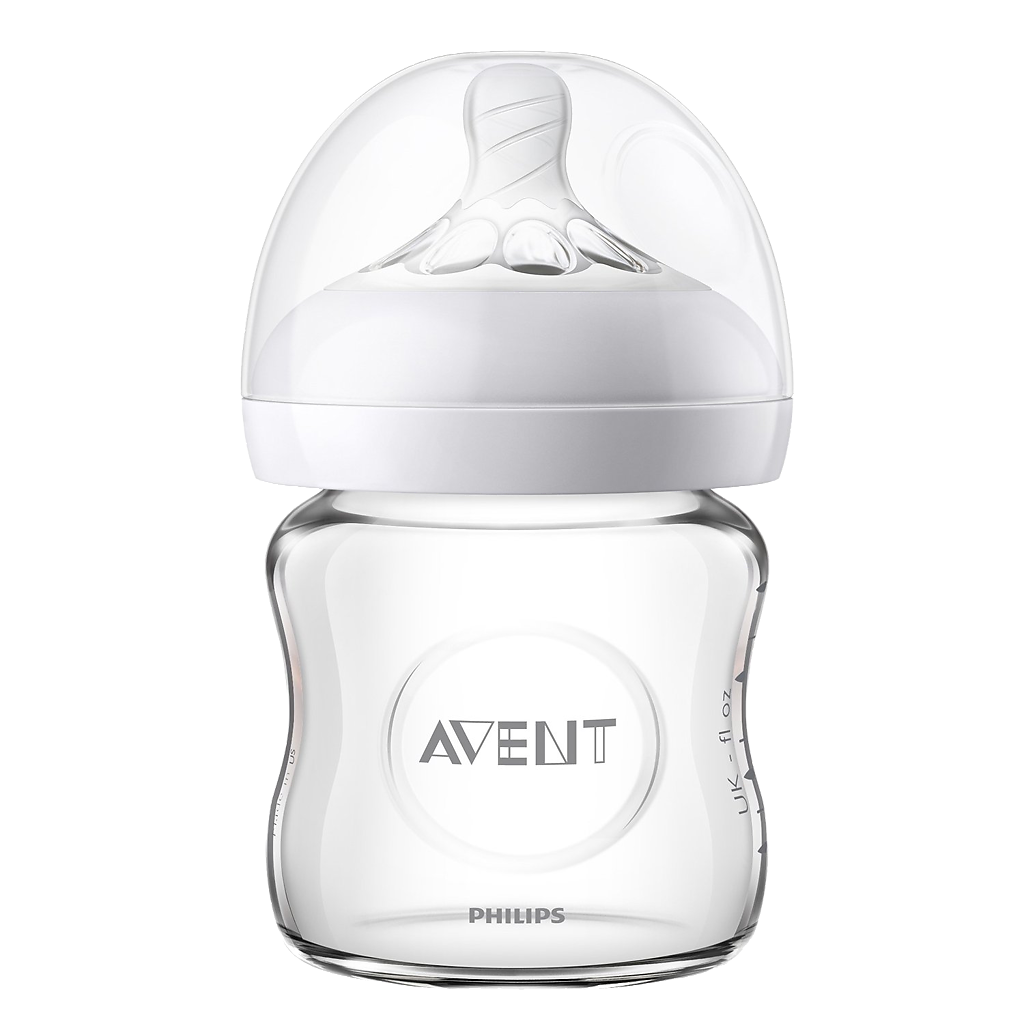 Avent Бутылочка для кормления Natural стекло SCF051/17, 120 мл 1 шт