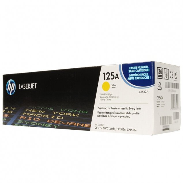   Hewlett Packard CB542A (HP 125A) Yellow