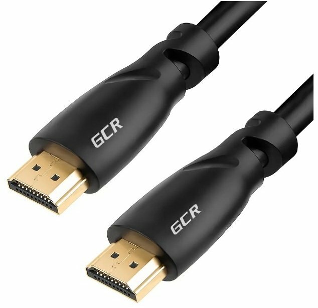 Greenconnect HDMI версия 2.0 HDR 4:2:2, Ultra HD, 4K 60 fps 60Hz/5K*30Hz, 3D, AUDIO, 18.0 Гбит/с, 28/28 AWG, OD7.3mm, тройной экран (черный)