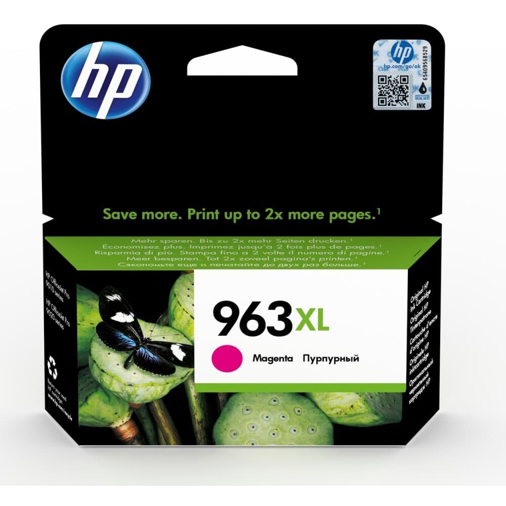 Картридж HP 963XL увеличенной ёмкости пурпурнчй 1600 страниц (3JA28AE)