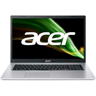 Ноутбук Acer Aspire 3 A317-53-57CE Intel Core i5 1135G7, 2.4 GHz - 4.2 GHz, 8192 Mb, 17.3" Full HD 1920x1080, 512 Gb SSD, DVD нет, Intel Iris Xe Graphics, Eshell, серебристый, 2.6 кг, NX.AD0ER.00A
