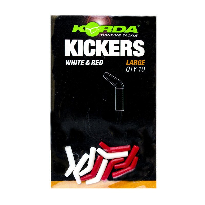 Лентяйка KORDA Kickers Red/White L для крючка №1-4