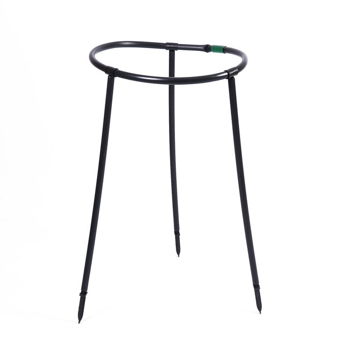 фото Кустодержатель, d = 48 см, h = 70 см, ножка d = 2 см, пластик, чёрный «Роза»