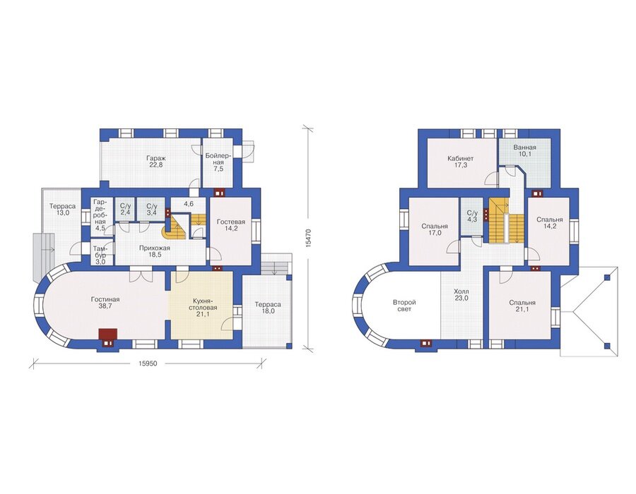 Проект дома Plans-37-35 (248 кв.м, кирпич) - фотография № 3