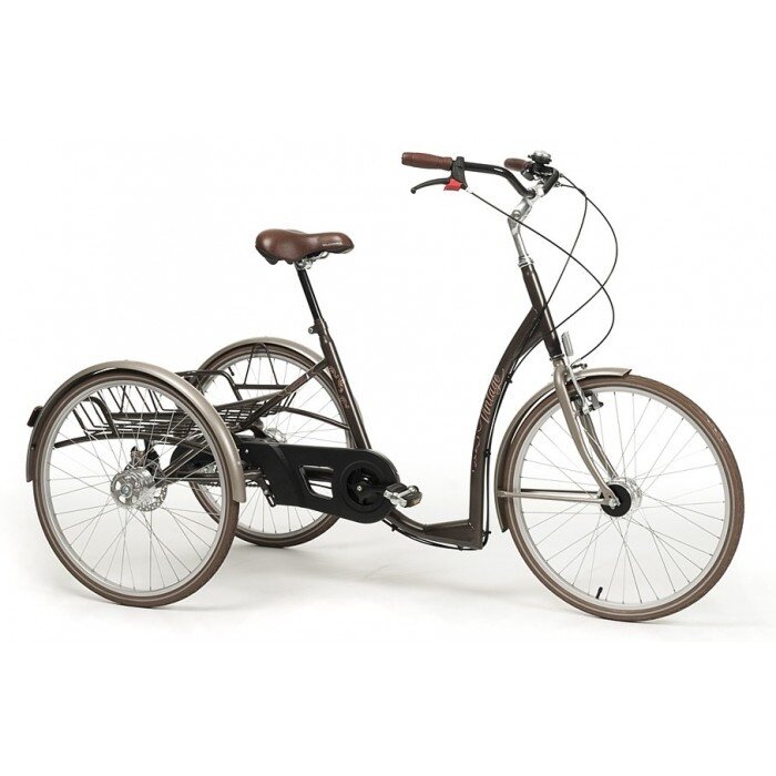 Трехколесный велосипед для инвалидов Vermeiren Vintage (Бельгия) нагрузка до 125 кг, 3 колеса диаметр 61 см ретро-стиль / для людей с ДЦП