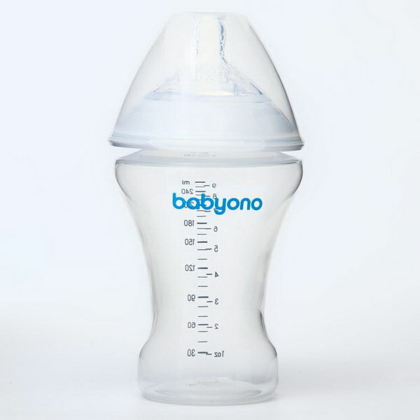 Бутылочка Babyono Natural Nursing пластик с 0 мес, 260 мл - фото №2