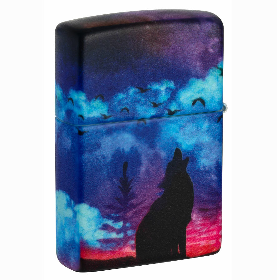 Зажигалка Zippo Classic Wolf Design 540 Matte 49683 - фотография № 6