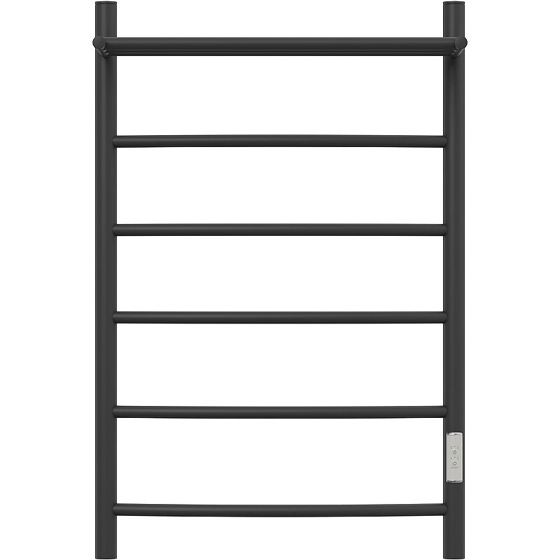 Электрический полотенцесушитель Point PN04858PB П5 500x800 с полкой, диммер справа черный