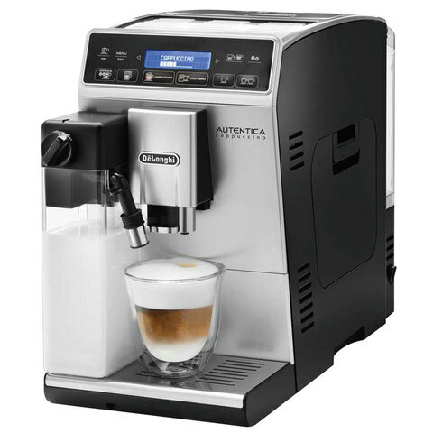 Кофемашина DELONGHI ETAM 29.660.SB, 1450 Вт, объем 1,4 л, емкость для зерен 200 г, автоматический капучинатор, серебристая, ETAM29.660.SB