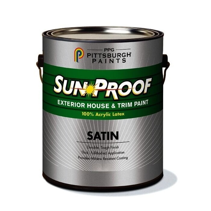 PPG Sun Proof Exterior "Satin" Краска фасадная (под колеровку, полуматовый, база 76-300, 3,78 л)