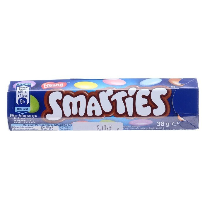 Драже шоколадное Nestle Smarties, в цветной глазури, 38 г - фотография № 1