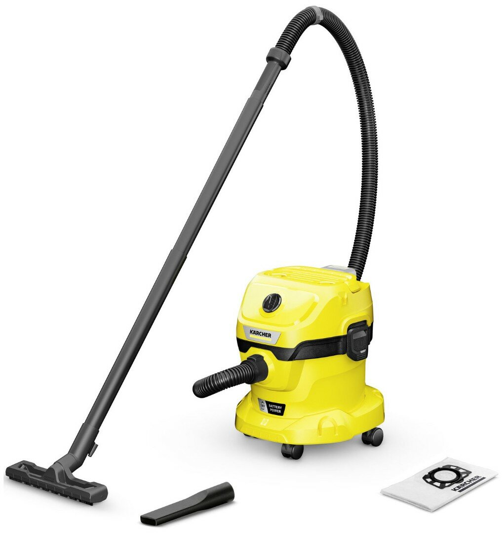 Аккумуляторный хозяйственный пылесос Karcher WD 2-18 V-12/18 без АКБ и ЗУ арт. 1.628-500.0