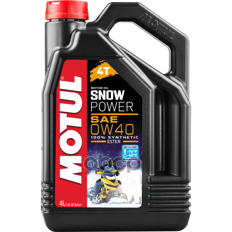 Масло Моторное Motul 4-Takt Снегоход 0w40 Snowpower 4л MOTUL арт. 105892