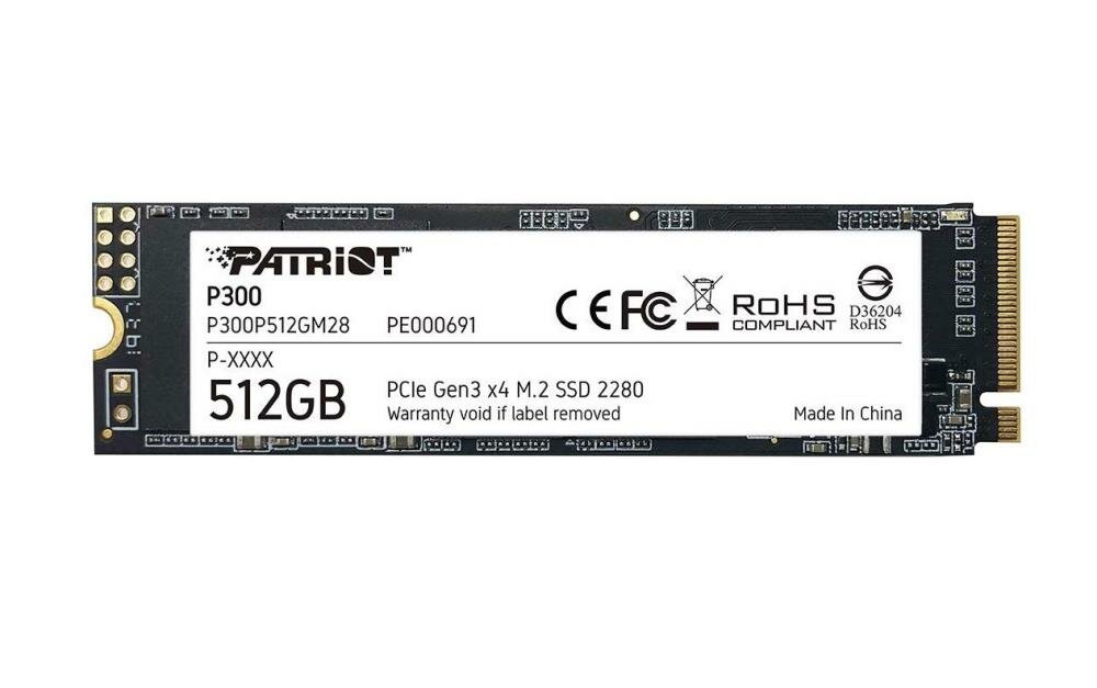 Ssd m.2 nvme 512gb patriot p300 p300p512gm28