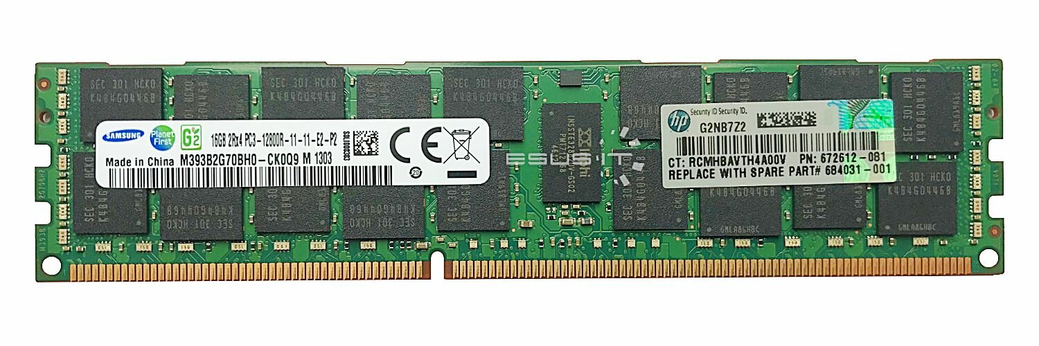 Оперативная память DDR3 1600 16gb ECC/REG Samsung / CL11 M393B2G70BH0-CK0Q9