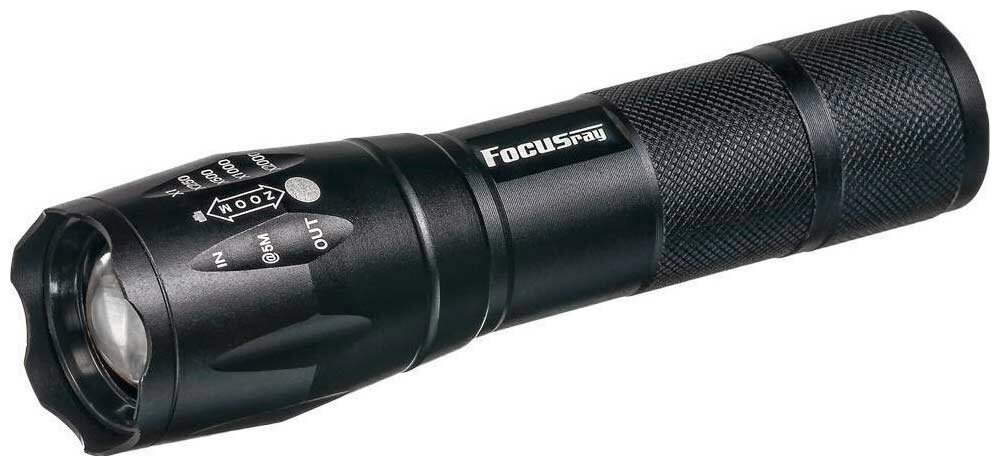 Фонарь аккумуляторный FOCUSray 953 10W CREE ZOOM 1/25/50