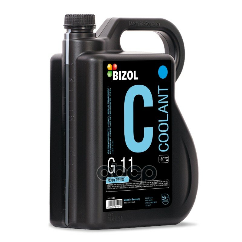 Антифриз Coolant G11(-40) (5Л) BIZOL арт. 81421