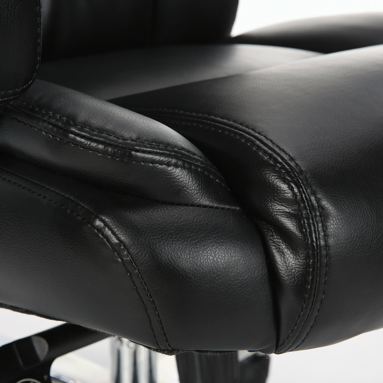 Кресло офисное BRABIX PREMIUM "Direct EX-580", хром, рециклированная кожа, черное, 531824 - фотография № 20