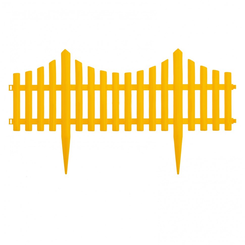 Забор декоративный "Гибкий", 24 х 300 см, желтый, Россия, Palisad - фотография № 2