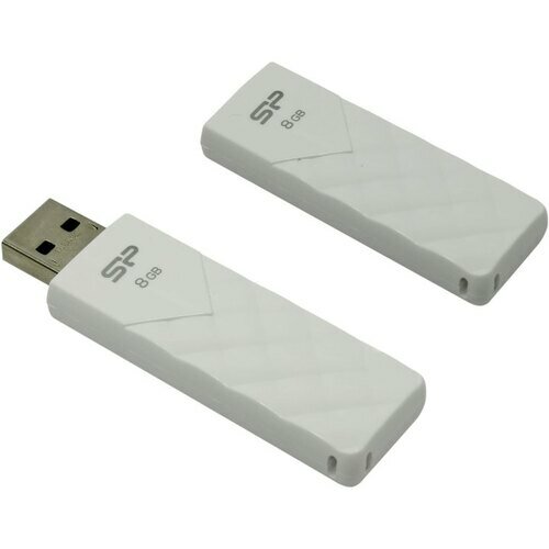 Флеш накопитель 8GB Silicon Power Ultima U03, USB 2.0, Белый