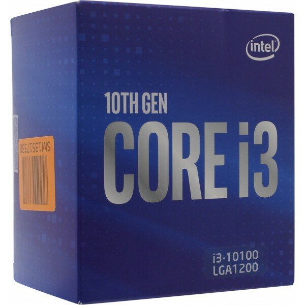 Процессор CPU Intel Socket 1200 Core i3-10100 (3.6GHz/6Mb) Box