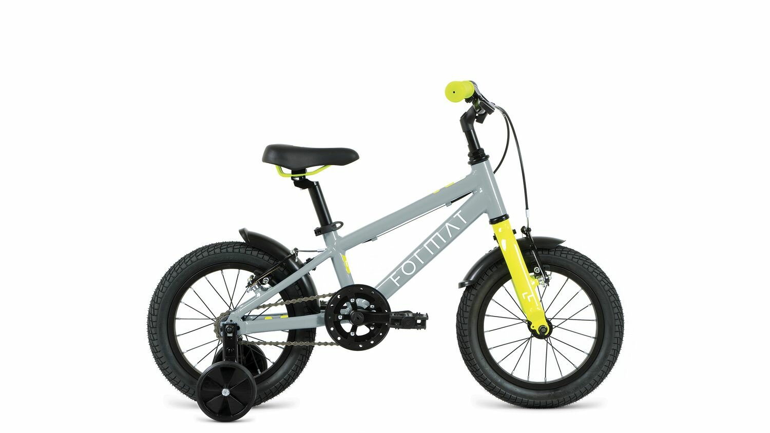 Велосипед Format Kids 14" (2022) (Велосипед FORMAT"22 KIDS 14 ,-, серый, RBK22FM14535)