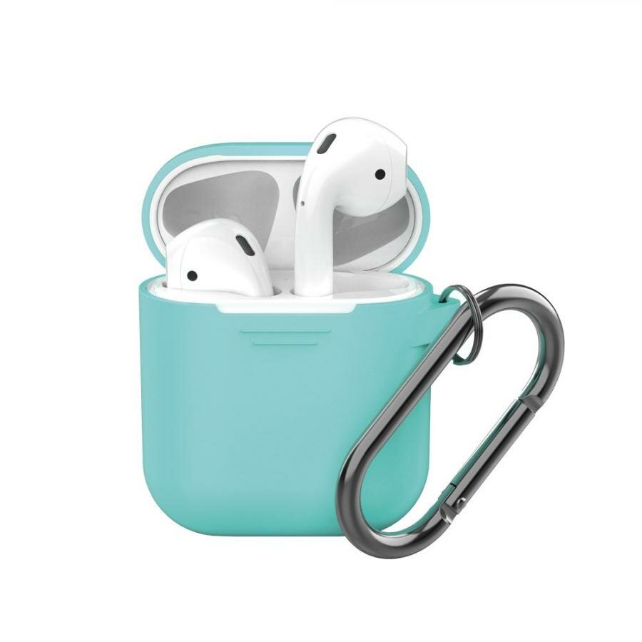 Силиконовый чехол Deppa для AirPods мятный