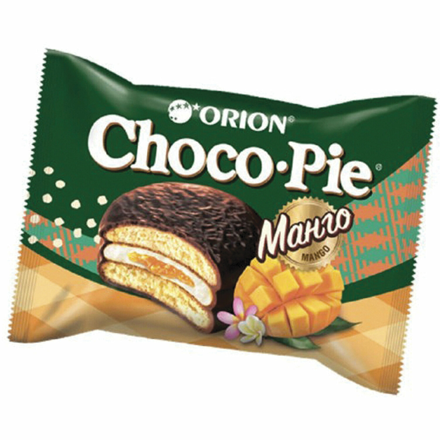 Печенье ORION "Choco Pie Mango" манго 360 г (12 штук х 30 г), О0000013010 (цена за 4 шт) - фотография № 2