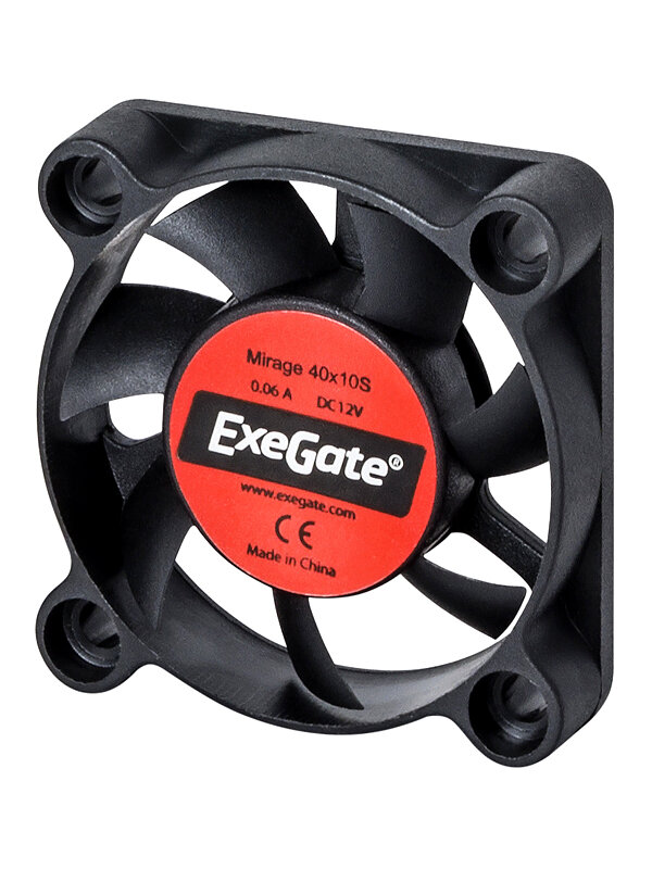 Вентилятор для корпуса ExeGate EX03010S3P, черный - фото №1