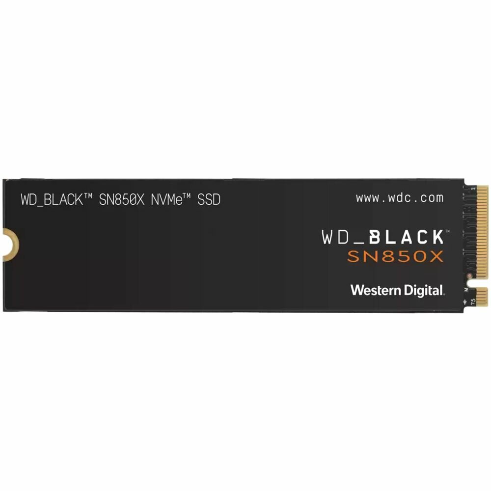 Внутренний SSD-накопитель 1000Gb Western Digital Black SN850X (WDS100T2X0E) M.2 2280 PCIe NVMe 4.0 x4