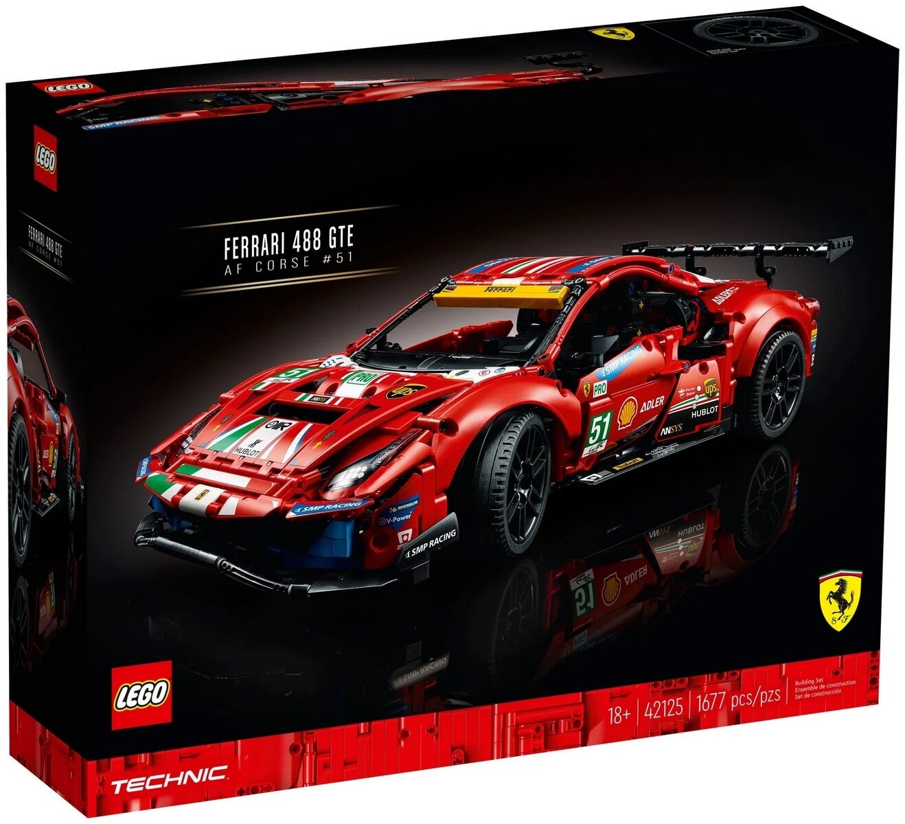 LEGO Конструктор LEGO Technic 42125 Ferrari 488 GTE AF Corse #51