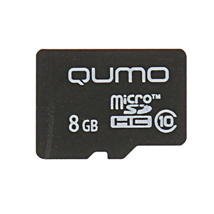 Карты памяти Qumo Карта памяти Qumo microSD, 8 Гб, SDHC, класс 10