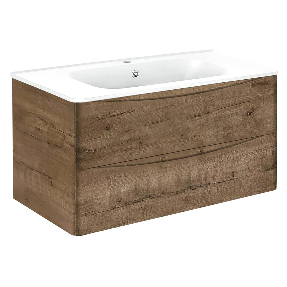 База под раковину Vincea Paola 1000 подвесная, 2 выкатных ящика soft close, V.Oak VMC-2P100VO