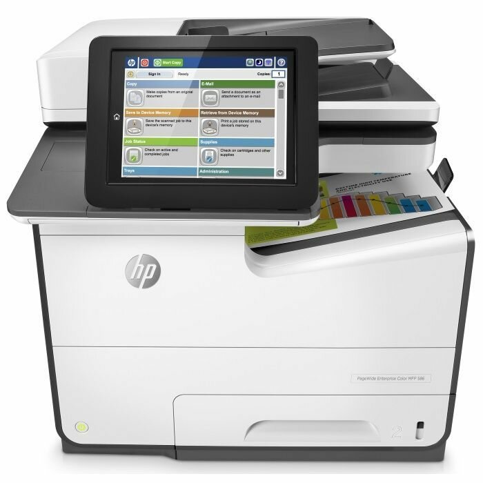 Цветное струйное МФУ HP PageWide Enterprise Color MPF 586dn (G1W39A)