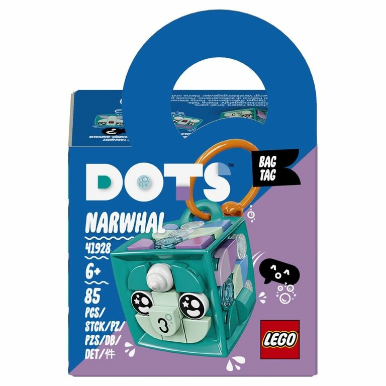 LEGO Dots Конструктор Брелок Нарвал, 41928